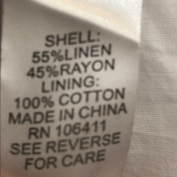 NWT LORD & TAYLOR WHITE LINEN SKIRT - Picture 10 of 12